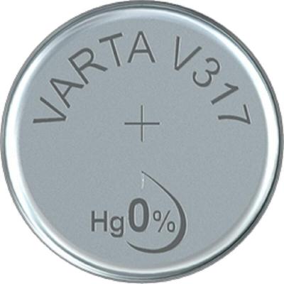 Varta - Knopfzelle 317 1.55 v 1 St. 10.5 mAh Silberoxid silver Coin V317/SR62 NaBli 1 Image