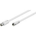 TV-Antennenkabel Stecker auf F-Stecker 2,5m white