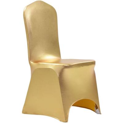 6 Stk. Stretch-Stuhlhussen Golden Vidaxl