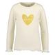 BLUE SEVEN - Langarmshirt Glitter Love In Offwhite, Gr.110