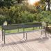 vidaXL Outdoor Patio Bench Garden Park Steel Bench for Outdoor Backyard Steel