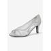 Women's Picaboo Pump by Easy Street in Silver Glitter (Size 9 M)