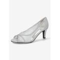 Women's Picaboo Pump by Easy Street in Silver Glitter (Size 8 1/2 M)