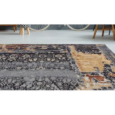 Teppich CALO-DELUXE "Ophir 988" Gr. 4, bunt (multi, blau), B:155cm H:8mm L:230cm, Baumwolle, Chenille, Kunstfaser, Teppiche, Kurzflor, Wohnzimmer Image