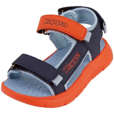 Sandale KAPPA Gr. 26, orange (orange-navy) Schuhe Outdoorsandale Sandale - mit schönen Farbakzenten