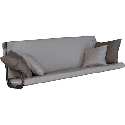 Bankauflage "Smart", beige, B:178cm H:9cm T:180cm, Obermaterial: 100% Polyester. Füllung: 100% Polyurethan, ANGERER FREIZEITMÖBEL, Polsterauflagen