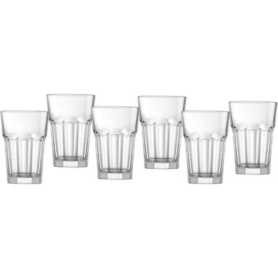 Gläser-Set RITZENHOFF & BREKER "Riad" Trinkgefäße farblos (transparent) Gläser-Sets Trinkgefäße Facetten-Optik, 6-teilig