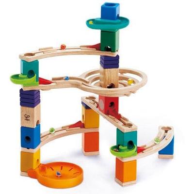 Kugelbahn-Bausatz HAPE "Cliffhanger", bunt, Kugelbahnen, KinderB:27cm H:31cm T:12cm, Holz, B:27cm H:31cm T:12cm