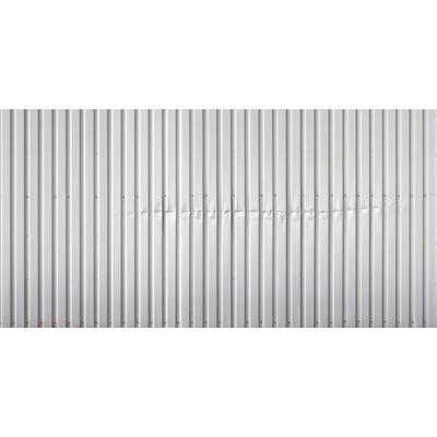 Fototapete ARCHITECTS PAPER "Metal Section White", silber, B:5m L:2,5m, Vlies, Tapeten, Vlies, Wand, Schräge