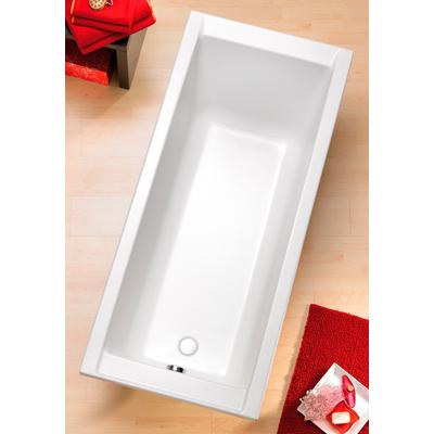 Badewanne OTTOFOND "Costa", weiß, B:75cm H:58cm L:160cm T:75cm, Sanitäracryl, Badewannen, mit Wannenträger