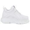 Plateausneaker BUFFALO "CORIN", Damen, Gr. 37, weiß, Lederimitat, sportlich, Schuhe, Schnürschuh, Freizeitschuh, Ugly Sneaker mit typischer Plateausohle