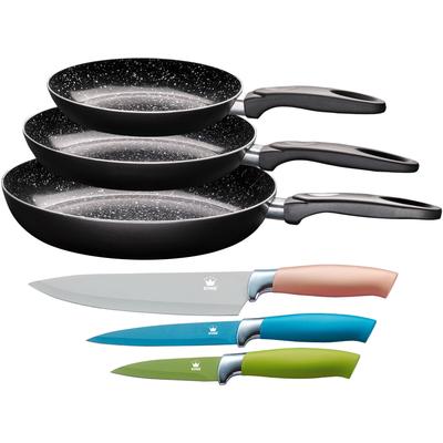 Pfannen-Set KING Pfannen Gr. Ø 28cm, schwarz Induktion, Keramikbeschichtung