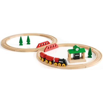 Spielzeug-Eisenbahn BRIO "Bahn Acht Set - Classic Line" Spielzeugfahrzeuge beige (natur) Kinder Ab 2 Jahren Made in Europe, FSC- schützt Wald - weltweit