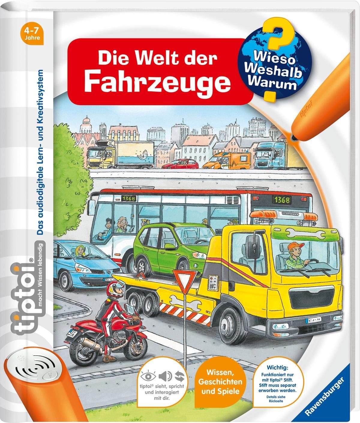 Kinderbuch RAVENSBURGER "tiptoi Die Welt der Fahrzeuge", bunt, Bücher, Made in Europe Image