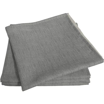 Stoffserviette ADAM "Uni Light Collection" Gr. 1, grau (dunkelgrau), B:30cm L:30cm, Obermaterial: 73% Leinen, 27% Baumwolle, Servietten Image