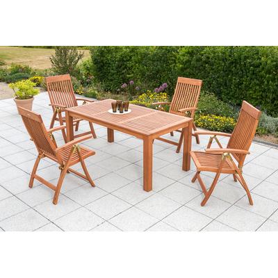 Garten-Essgruppe MERXX "Commodoro" Sitzmöbel-Sets beige (natur) Outdoor Möbel