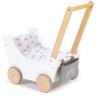 Puppenwagen MUSTERKIND ""Barlia, weiß/natur"", weiß (weiß, natur), Puppenwagen, KinderB:31cm H:54cm T:56cm, B:31cm H:54cm T:56cm