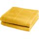 Duschtuch FLEURESSE "2828" Handtücher (Packung) Gr. B/L: 70 cm x 140 cm (2 St.), gelb Badetücher