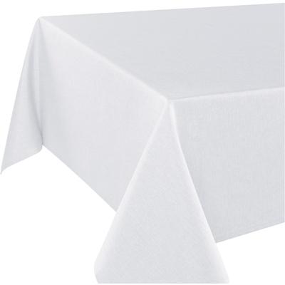 Tischdecke DELINDO LIFESTYLE "WIEN" Gr. 4, weiß, Ø:140cm, Polyester, Tischdecken, Fleckabweisend, pflegeleicht, 180 g/m² Image