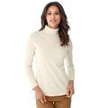 Rollkragenshirt HEINE "Rollkragen-Shirt" Gr. 42, beige (ecru) Damen Shirts Jersey