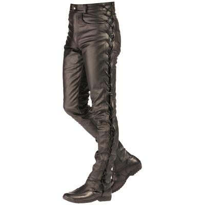 Motorradhose ROLEFF "RO 3" Gr. 54, schwarz, Hosen, 54, N-Gr, Obermaterial: 100% Rindnappaleder, 4 Taschen