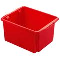 Stapelbox Aufbewahrungsboxen Gr. B/H/T: 36 cm x 24,5 cm x 45,5 cm, rot Spielzeugkiste Kiste Kisten