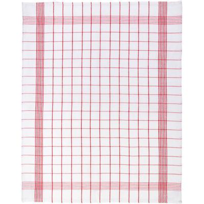 Geschirrtuch STUCO "Leinen, kariert", rot (weiß, rot), B:50cm L:70cm, Geschirrtücher
