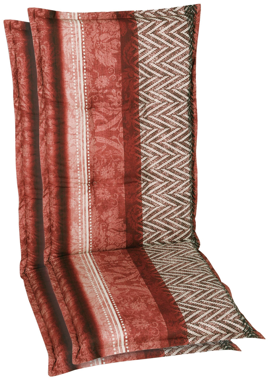 Sesselauflage GO-DE, rot, B:50cm H:108cm, Bezug: 65% Polyester, 35% Baumwolle, Polsterauflagen, mittel Image