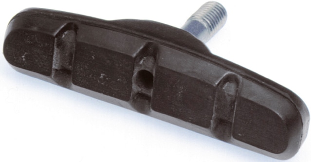 Felgenbremse SHIMANO "V-Bremsschuhe", schwarz, Fahrradbremsen, 12 x 6 x 25cm, Gummi