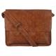 Messenger Bag GREENLAND NATURE "18bags" Gr. B/H/T: 39 cm x 31 cm x 11 cm, braun (cognac) Damen Taschen Handtaschen