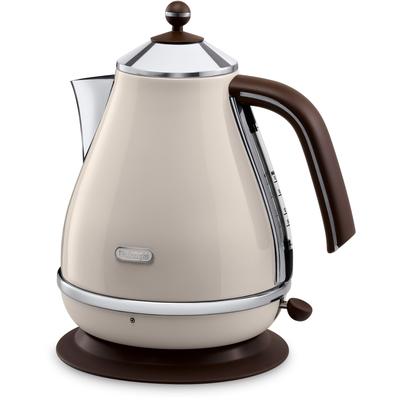DE'LONGHI Wasserkocher "KBOV2001.BG", beige (natur), B:23cm H:26,5cm T:23cm, Wasserkocher
