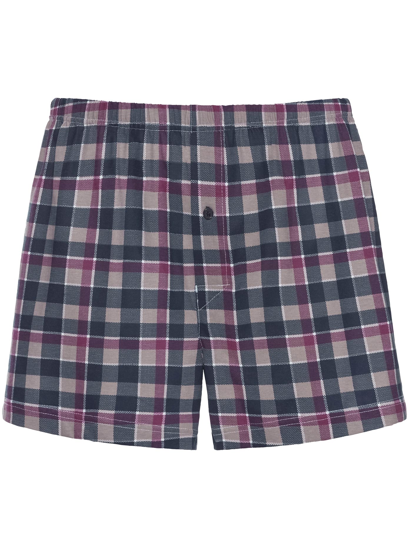 Boxershorts WÄSCHEPUR, Herren, Gr. 9, blau (blau, kariert), 100% Baumwolle, Unterhosen Image