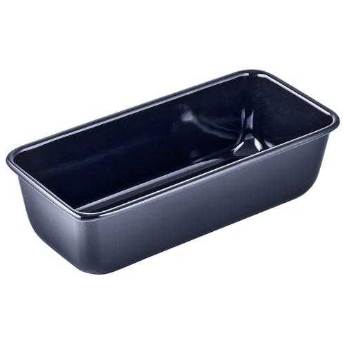 "Kastenform DR. OETKER ""Back-Liebe Emaille"" Küchenformen Gr. B/H/L: 11 cm x 7,5 cm x 25 cm, blau Backformen Backbleche Küchenformen Maße 25 x 11 cm"