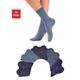 Freizeitsocken H.I.S Gr. 47-48, blau (10 x blau) Damen Socken Multipacks