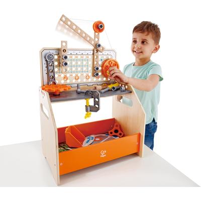 Spielwerkbank HAPE "Tüftler-Arbeitstisch" Rollenspielzeug bunt Kinder Werkbänke