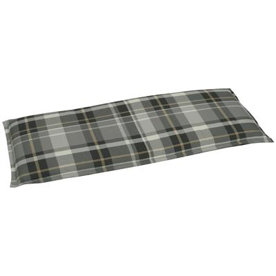 Bankauflage GO-DE, grau (grau, creme, anthrazit), B:115cm H:5,5cm T:45cm, Bezug: 65% Polyester, 35% Baumwolle, Polsterauflagen