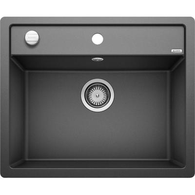 Granitspüle BLANCO "DALAGO 6-F", grau (anthrazit), B:50cm H:19cm T:61cm, Verbundwerkstoff, Küchenspülen, erhältlich in mehreren Farben