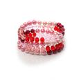 Armband COLLEZIONE ALESSANDRO "Hella" Gr. Glas, rot Damen Armbänder Silber