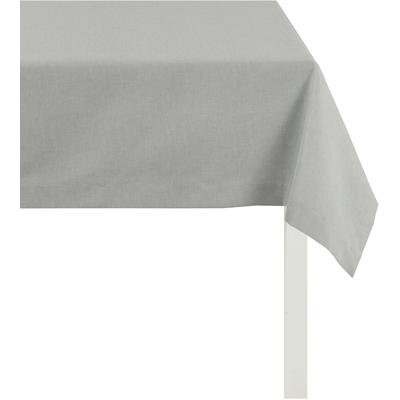 Tischdecke APELT "ALASKA, LOFT STYLE, Rips Uni" Gr. 1, grau, B:130cm L:170cm, Polyester, Baumwolle, Tischdecken