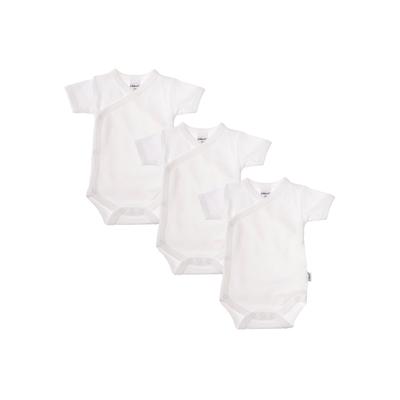 Body LILIPUT, Baby, Gr. 50/56, EURO-Größen, weiß, 100% Baumwolle, unifarben, casual, kurz, Kurzarm, Bodies, mit praktischer Druckknopfleiste