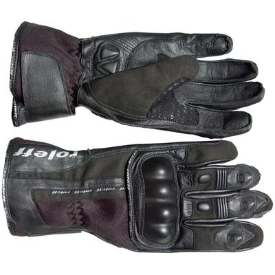 Motorradhandschuhe ROLEFF "RO 45" Handschuhe Gr. XXL, schwarz Motorradhandschuhe