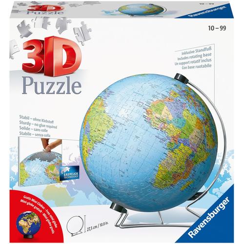 "Puzzleball RAVENSBURGER ""Globus in deutscher Sprache"" Puzzles bunt Kinder Puzzleball Made in Europe, FSC - schützt Wald weltweit"