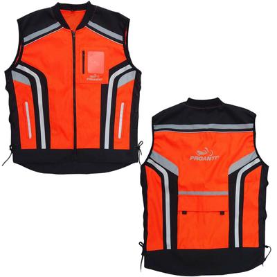 Motorradweste PROANTI Westen Gr. XXL, orange (neonorange) Warnweste