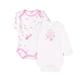 Body LILIPUT "AOP TEDDY" Gr. 86/92, EURO-Größen, pink (weiß, pink) Baby Bodies Erstausstattungspakete