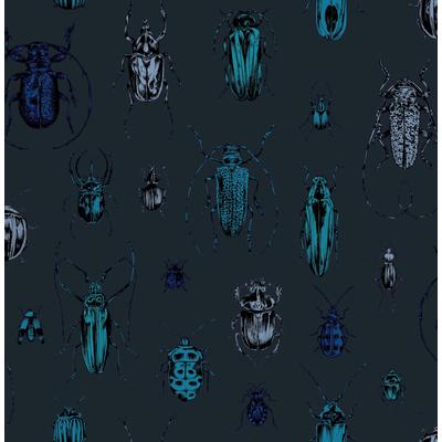 Vliestapete SUPERFRESCO EASY "Superfresco Easy Vliestapete Bugs Blau", blau, B:52m L:1005m, Vlies, Tapeten, Superfresco Easy Vliestapete Bugs Blau