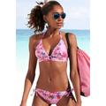 Triangel-Bikini-Top SUNSEEKER "Modern" Gr. 42, Cup C/D, rosa (rosa, bedruckt) Damen Bikini-Oberteile Ocean Blue