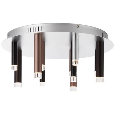 BRILLIANT Deckenleuchte "Cembalo", braun (braun, kaffee), Ø 50,5cm H: 21,5cm, Lampen, LED Deckenlampe rund 12flg braun/Kaffee Image