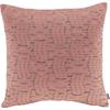 Dekokissen H.O.C.K. "Fugato", rosa (rosa, bedruckt), B:50cm L:50cm, Wolle, Polyester, Dekokissen_Sitzkissen_Kissenhüllen, mit flauschigem Stoff, Kissenhülle mit Füllung, 1 Stück