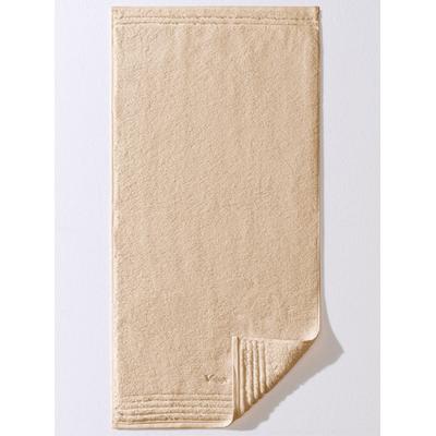 Handtuch VOSSEN Gr. 1, beige (sand), B:50cm L:100cm, Walkfrottee, 100% Baumwolle, Handtücher (Packung) Image