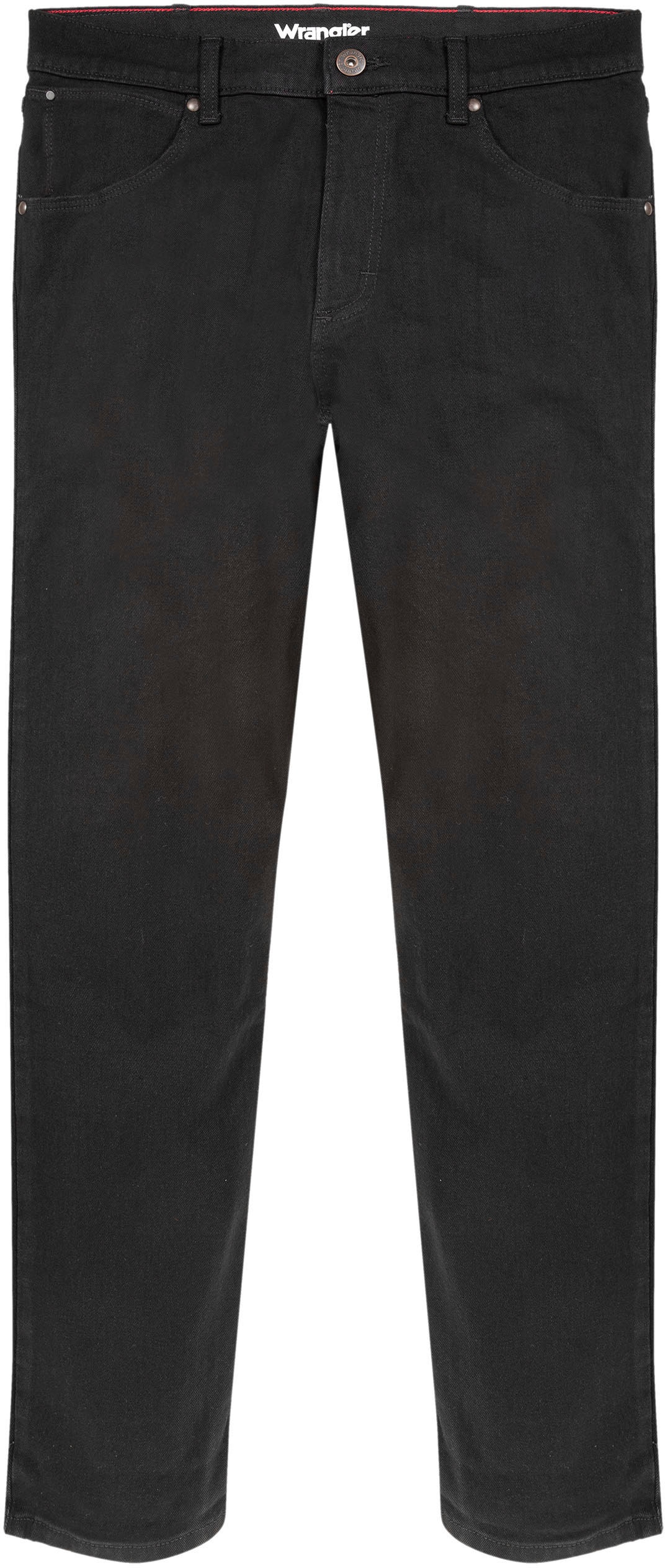 Regular-fit-Jeans WRANGLER "Authentic Regular", Herren, Gr. 32, Länge 30, schwarz (schwarz rinse), Denim/Jeans, Obermaterial: 98% Baumwolle, 2% Elasthan, regular fit lang, Jeans, Topseller
